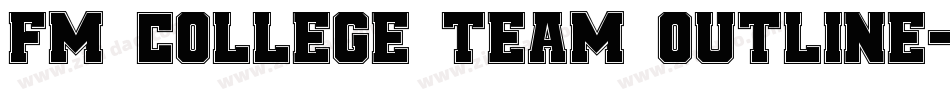 FM College Team outline字体转换